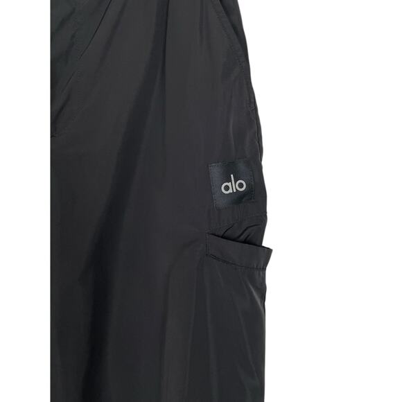 ALO High Waist Break Line Jogger Pant Black XS Track Swishy Athletic Sporty - Picture 5 of 13